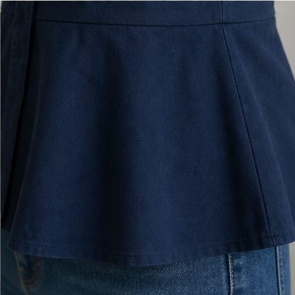 Navy Ruffle Blouse - Picture 6 of 6